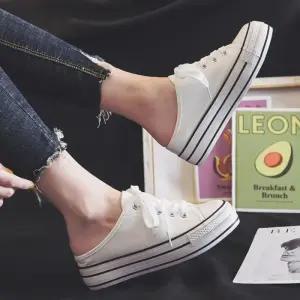 ONM 통굽 배색 라인 뮬 키높이 여성 운동화 스니커즈