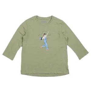 [롯데백화점]뱅뱅 여성 프린트 라운드 7부 면 티셔츠 (NTL237)