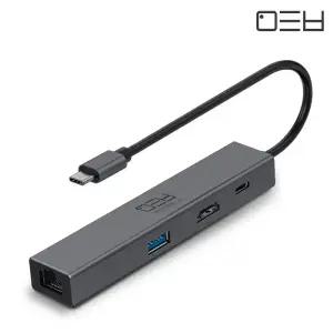 메타블 USB 3.0 C타입 6포트 멀티 허브 MH6PRO / 노트북 태블릿 아이패드 랜 HDMI PD충전 포트 확장