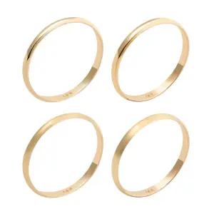 18K 반지 엥게이지 반엥게이지 옐로우골드 B타입