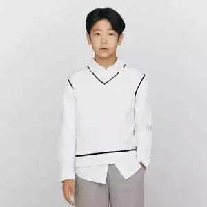 [지오다노주니어] 03055503 브이넥 니트 조끼