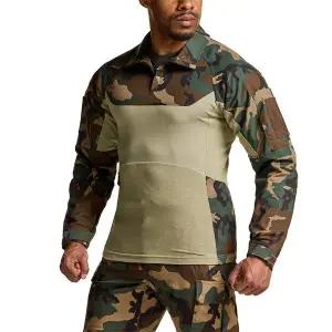 [테슬라]CQR 쿨링 경량 립스탑 밀리터리 카모컴뱃셔츠  CQ-TOS612