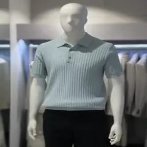 [트루젠] 트루젠 라이트블루 케이블 아쿠아코튼 반팔니트2422SP041037