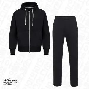 남자 블랙 후드 코튼폴리 면트레이닝 상하의 세트 /  봄 운동복 PS3MN24S132 142_
