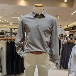 [올젠](의정부점)우븐 긴소매 매쉬 카라티 4컬러 TT1202G1