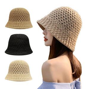 여름 여성 버킷햇 라탄 햇빛가리개 벙거지모자 ODM-BUCKET03