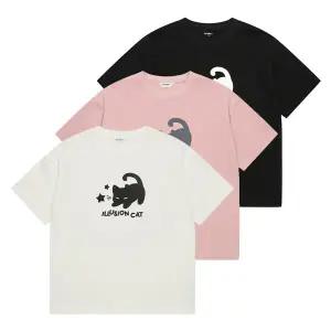 [에꼴리에] 여자 여름이월 5부 일루젼 캣 오버핏티(25B0484)