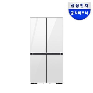 삼성전자 비스포크 RM70F63R2W 4도어 냉장고 640L AI절약모드 미세정온 국내생산 클린화이트