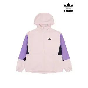 [아웃도어스/아디다스]컬러블럭 루즈핏 기모 윈드브레이커 바람막이_IK9871