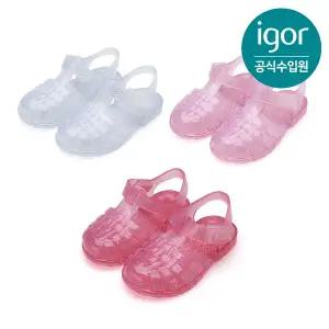 [트래드후스](하남점)[IGOR] 이고르 클라시카 젤리슈즈 크리스탈 글리터 3 COLORS 키즈샌들 여름샌들 유...