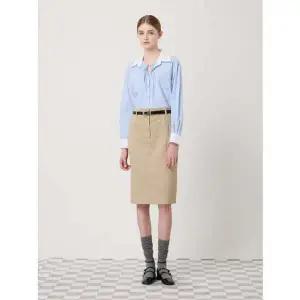 [CC콜렉트](강남점)코튼 블렌디드 미디 스커트 C251MSD003