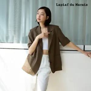 라삐아프 라삐아프 린넨 하프슬리브 재킷