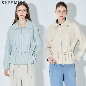 [쉬즈미스] 고퀄리티 피치 레더 스트링 재킷