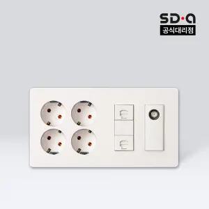 신동아 리젠 아파트 매립 통합수구 통신 커버 4구 콘센트/8P 2구/CATV