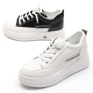 여성용 HSB-662 통굽 키높이 스니커즈 단화 밴딩끈 운동화 여자운동화