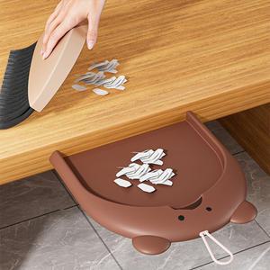 다용도 곰돌이 미니 빗자루 쓰레받기 청소 먼지브러시