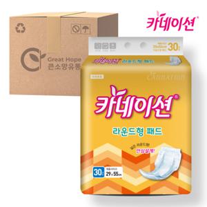카네이션 속기저귀 라운드형  일반 패드 30매 6팩