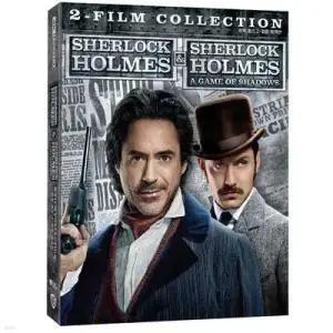 [Blu-ray] 셜록 홈즈 2-Film 콜렉션 (4Disc, 4K UHD 슬립케이스 포함) : 블루레이 (셜록홈즈 1,2 )