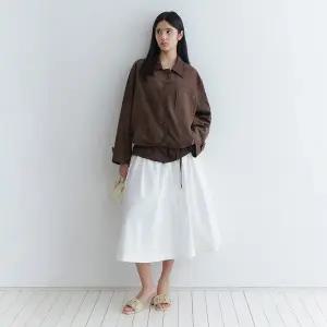 [온앤온](광주신세계)핀턱 디테일 A라인 스커트 NEW6XS342