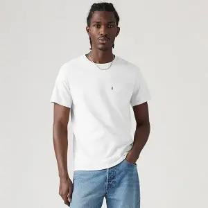 [리바이스] 남여공용 헤비웨이트 반팔 포켓 화이트 티셔츠 A8605-0000