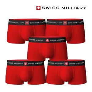 스위스밀리터리 남자팬티 드로즈 레드 (5개) 속옷/무지