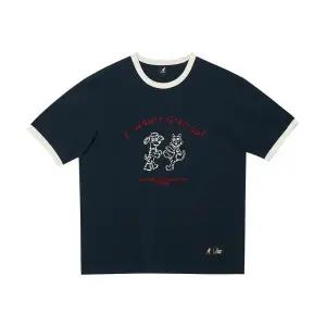 [캉골](신세계 사우스시티)iscream 캉골 링거 반팔 티셔츠 2809 인디고