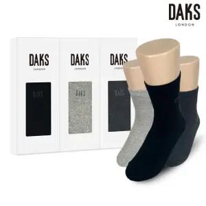 [백화점 동일상품]닥스양말 여성 3족 선물세트 중목 무지 21423