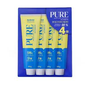 노브랜드 퓨어 구취케어 치약 150g*4개입