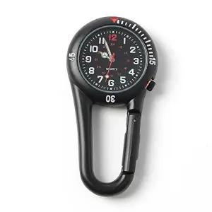 아웃도어 카라비너 야광 스포츠 시계 블랙 등산시계-WFG29KL
