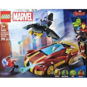 레고 마블 아이언맨 자동차와 블랙 팬서 대 레드 헐크 76310