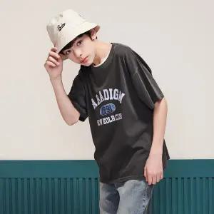 [에꼴리에] 남자 여름이월 4.5부 레터링 피그먼트티(25B5417)