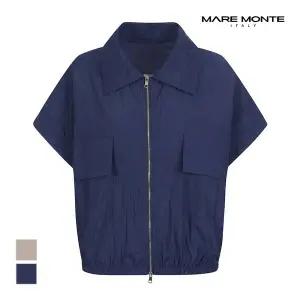 [마레몬떼] 밑단셔링 카라집업 베스트_M237MVT20M0