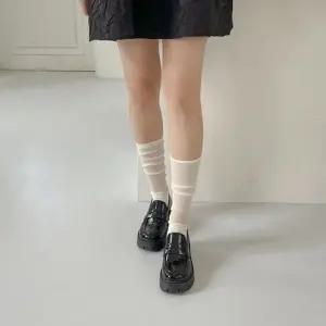 ONM 어글리 스퀘어 가보시 통굽 페니 미들굽 로퍼힐 4f