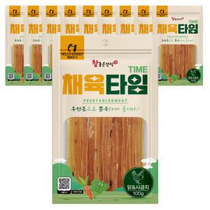 헬로도기 참좋은간식 채육타임 닭 시금치 100g x 10개