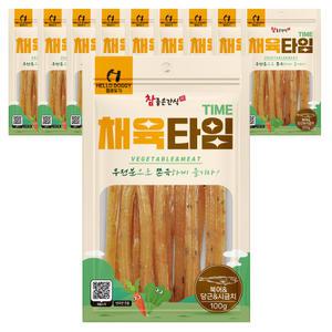 헬로도기 참좋은간식 채육타임 북어 당근 시금치 100g x 10개