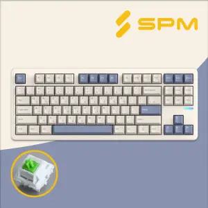 SPM PL87W 몽돌 텐키리스 기계식 키보드 베이지