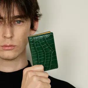 인피니토 오거나이저 카드지갑 리얼 악어가죽 포켓 카드홀더 명함지갑