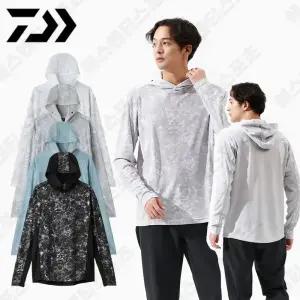 다이와 DAIWA 2025 낚시복 상의 긴팔 후드 메쉬 자외선차단 여름 DE-3625