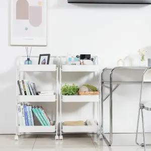 [쇼핑LIVE]까사마루 3단 접이식 트롤리 1+1세트