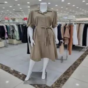 오픈 칼라 A라인 원피스 IP6N0OP971BRK0_DJ