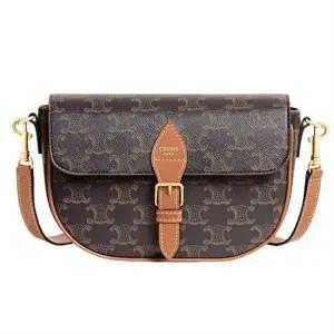 [명품] 셀린 폴코 숄더백 트리옹프 캔버스 카프스킨 122652GTL 04LU