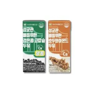 성균관 뼈를 위한 검은콩 고칼슘 두유 달콩 48팩 + 호두와 아몬드 두유 48팩 (총 96팩)