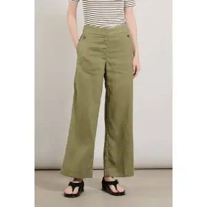 [BCBG](대구신세계)올앤선드리 A 린넨블랜드 버튼 PT (A5M3G371)