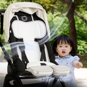 보아르 아가윈디 유모차 통풍 쿨 시트 2세대 듀얼팬 신생아 아기 쿨링 쿨매트 라이너