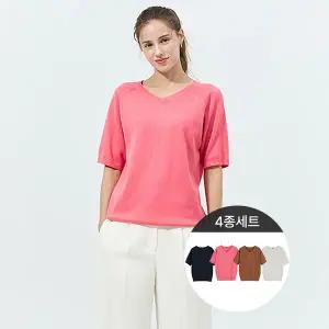 브이넥면소프트니트4종세트