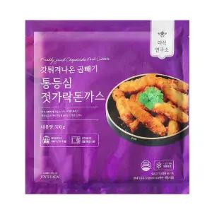 미식연구소 갓튀겨나온 곱빼기 통등심 젓가락 돈까스 (냉동) 500g + 500g