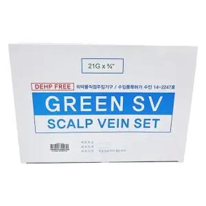 두원 나비침 21G 3/4 스칼프니들 1통/100개