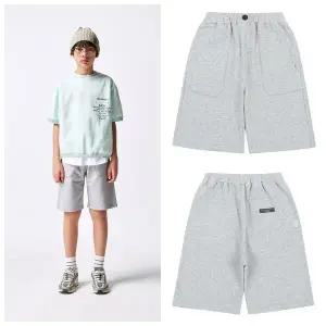 [AK분당점] [블루테일] 멜란지 그레이 하프 져지 팬츠AZA7PT02MG