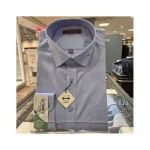 엘르셔츠 스판 일반핏 블루 긴팔 와이셔츠 ERNFR88252825406