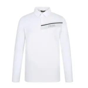 [핑]남자 사각 조직 카라 긴팔 티셔츠 111E1TO108_WH_IC